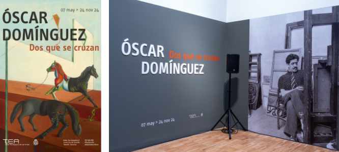 Exhibition - scar Domnguez: Dos que se cruzan